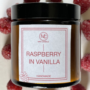 Raspberry in Vanilla - świeca sojowa 120 ml