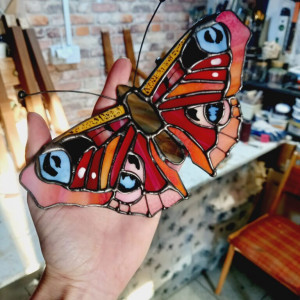 Realistyczny Witrażowy Motyl