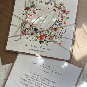 RĘCZNIE ROBIONA KARTKA NA URODZINY NA 70 URODZINY KU70-979