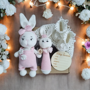 Ręcznie robiony zestaw prezentowy na narodziny, chrzciny