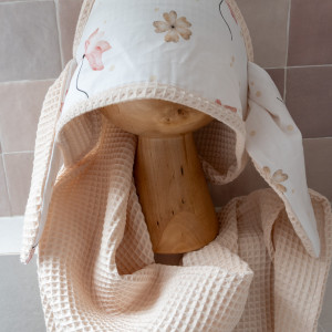 ręcznik kąpielowy okrycie kąpielowe 100x 100cm kwiatuszki