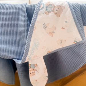 ręcznik kąpielowy okrycie kąpielowe 100x 100cm niebieski