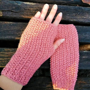Rękawiczki bez palców, boho-glamour