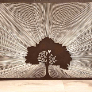 RODZINNE DRZEWO, obraz z nici, string art