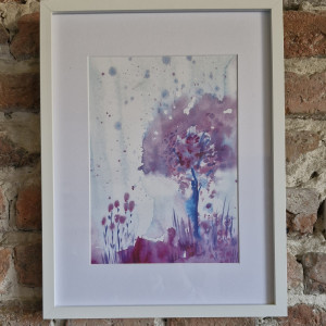 Romantyczna abstrakcja drzewo "08" z serii "Senne pejzaże"