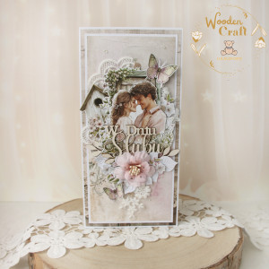 Romantyczna kartka ślubna, pamiątka ślubu "SpringMemories1" GOTOWA