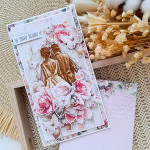 Romantyczna kartka ślubna w pudełku | W dniu ślubu