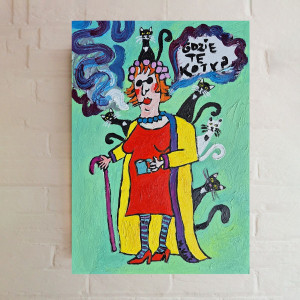 rozmowa bez słów z kotem art wesoła pani gdzie te koty