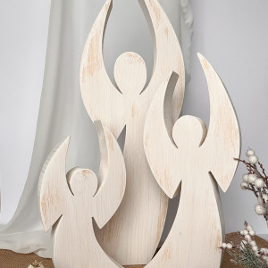 Roztańczone anioły bielone