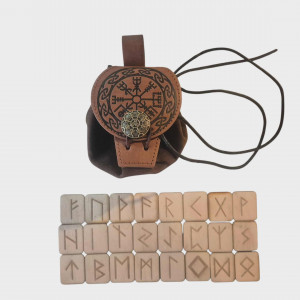 Runy drewniane Futhark komplet run na prezent ezoteryka