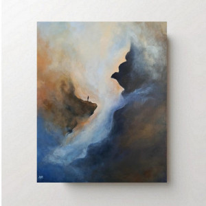 SAMOTNIK-obraz akrylowy 60/50 cm..