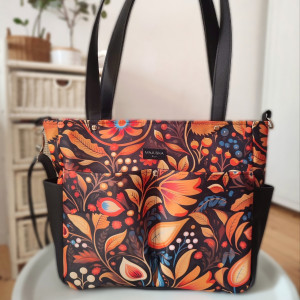 Sara - duża torba A4 jesienny folk szoperka