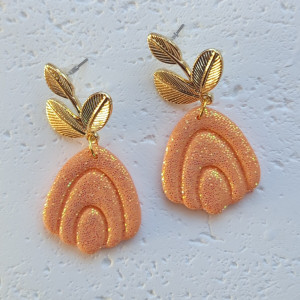 "Selene" - kolczyki z gliny polimerowej.