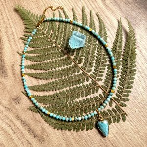 SERCE Z AMAZONITU - NASZYJNIK RÓWNOWAGI I KREATYWNOŚCI