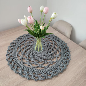 Serweta szydełkowa ze sznurka bawełnianego 60cm