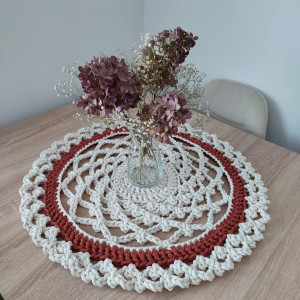 Serweta ze sznurka szydełkowa 60cm