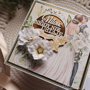 Ślub, kartka ślubna miłość nigdy nie ustaje, u96