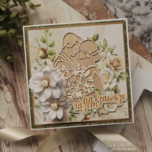 Ślub, kartka ślubna w pudełku, na zawsze razem, s87