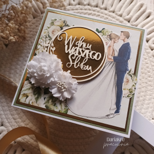 Ślub, kartka ślubna w pudełku, w dniu waszego ślubu, s35