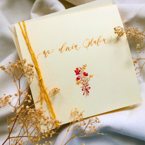 ślubna ECRU jesienna bukiet możliwa personalizacja