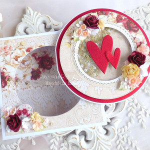 Ślubna kartka w pudełku 1059