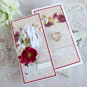 Ślubna kartka w pudełku 1063