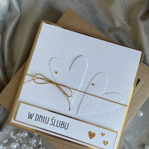 Ślubna kartka w pudełku z kopertą!