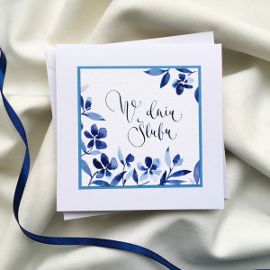 ślubna kwiaty niebieskie