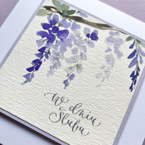 Ślubna wisteria możliwa personalizacja