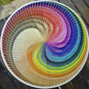 „Spirala Energii” - obraz String-art