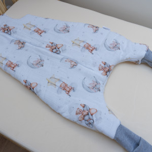 Śpiworek z nogami rampers  Lananna - muślin M