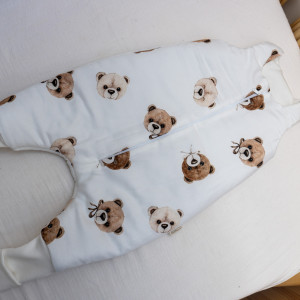 śpiworek z nogami rampers S bambus 86-116 misie