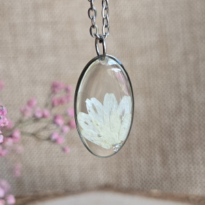 Srebrna zawieszka stokrotka