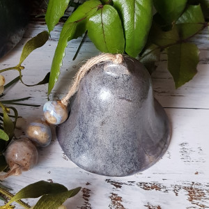 Srebrny dzwonek ceramiczny