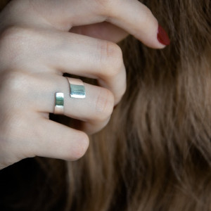 Srebrny minimalistyczny pierścionek