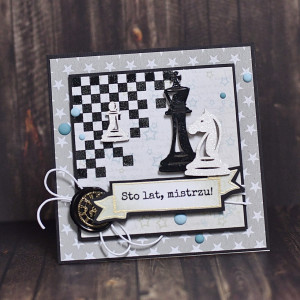 Sto lat, mistrzu! - urodzinowa kartka dla szachisty