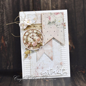 Sto lat - z zegarem shabby chic