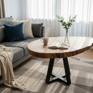 Stolik kawowy z litego drewna