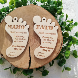 stopa zawieszka dla mamy dla taty jedź ostrożnie