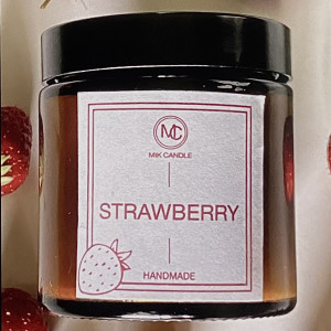 Strawberry - świeca sojowa 120 ml