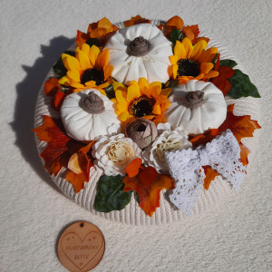 Stroik jesienny dekoracyjny handmade