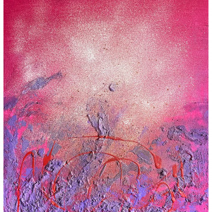 Struktury - Początek (60x80) - obraz strukturalny na płótnie