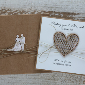Stylowa Kartka ślubna z personalizacją KSPU-144