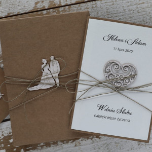 Stylowa Kartka ślubna z personalizacją KSPU-157