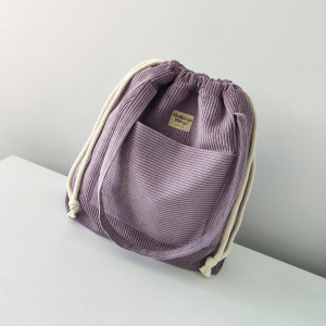 SummerBag LAVANDA - duża lawendowa torba sztruksowa