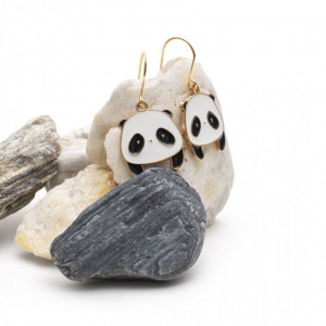 Super kolczyki Golden Panda!