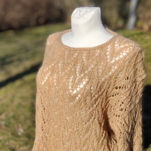 sweter ażurowy wiosenny