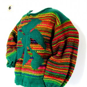 sweter oversize ręcznie robiony,jedyny model