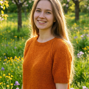 Sweter z krótkim rękawem
