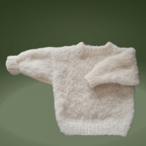 Sweterek Biel alpaka/merynos 6/12 miesięcy